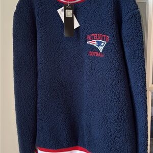 NFL Patriots Navy Blue Crewneck Sweater